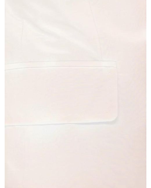 Peserico Natural Wool Single Breasted Blazer Notch Lapels