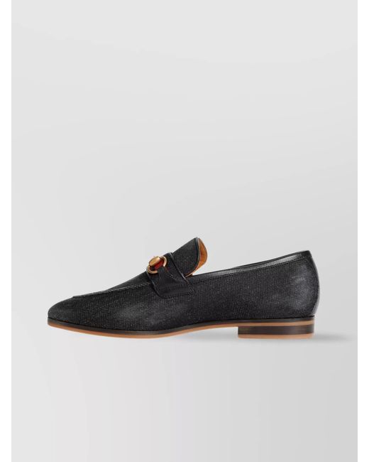 Gucci Black Denim Loafers for men