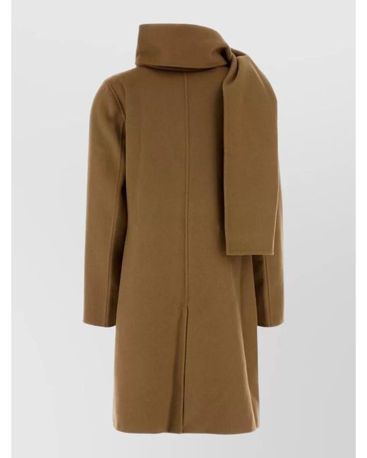 Michael Kors Natural Wool Blend Coat