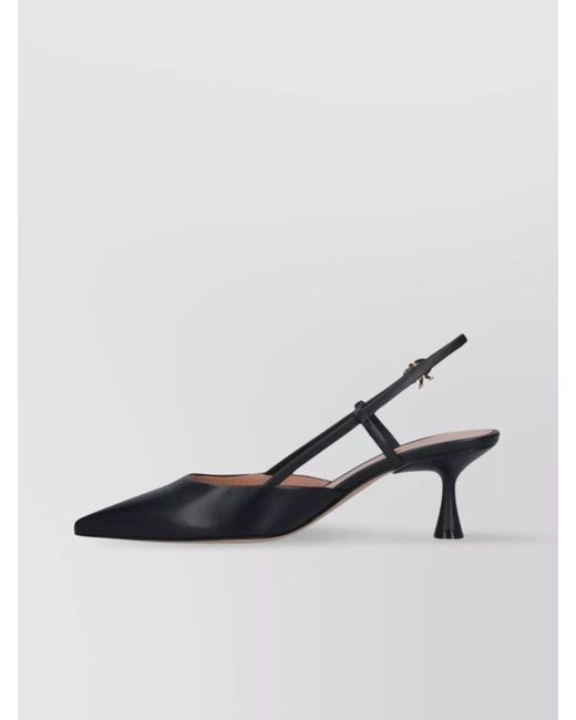 Gianvito Rossi Black Leather Slingback Pumps