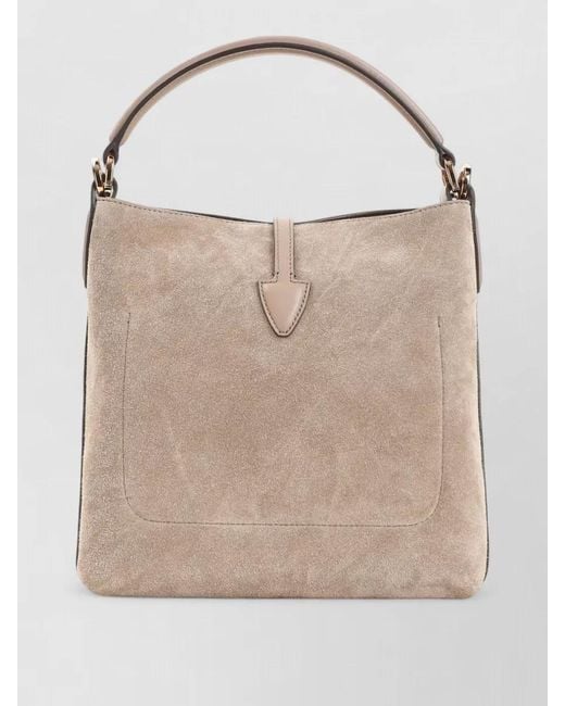 Tod's Natural Bucket Suede Leather Shoulder Bag