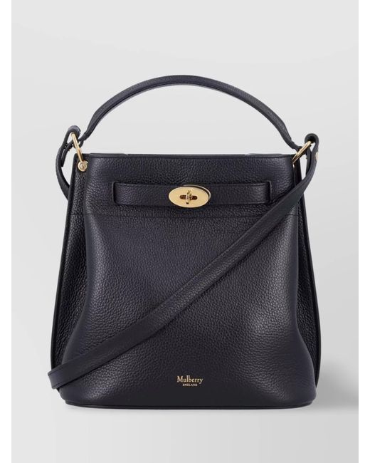 Mulberry Blue Calf Leather Bucket Bag
