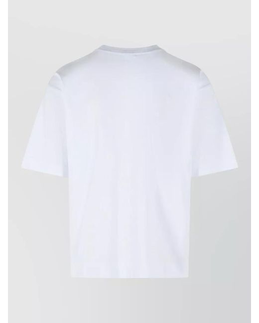 Dries Van Noten White Cotton Regular-Fit Crew-Neck Short-Sleeve T-Shirt for men