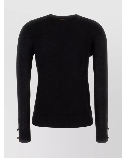 Michael Kors Black Ribbed Knit Sweater