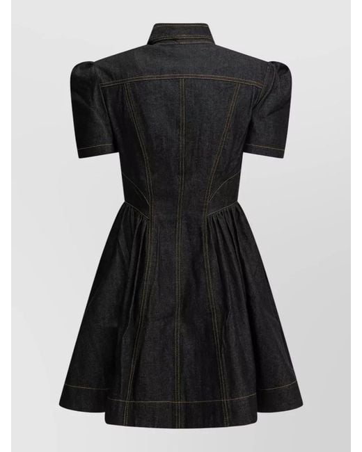 Zimmermann Black Denim Mini Dress