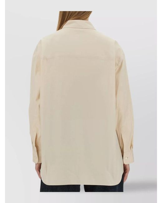 Lemaire White Loose-Fit Long Shirt