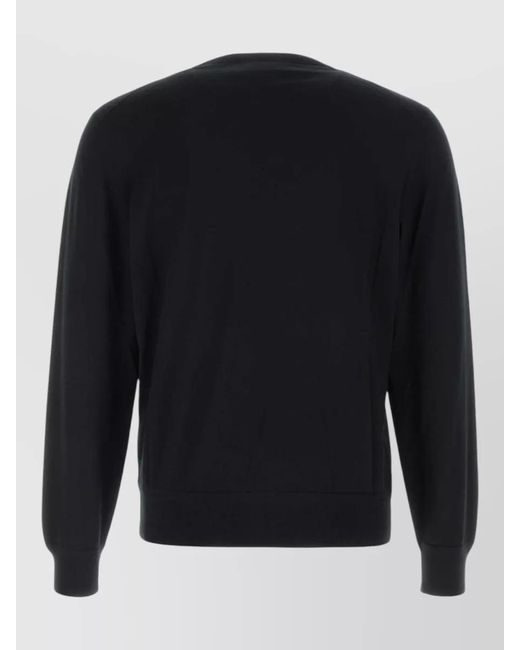Tom Ford Blue Wool Crew-Neck Sweater for men