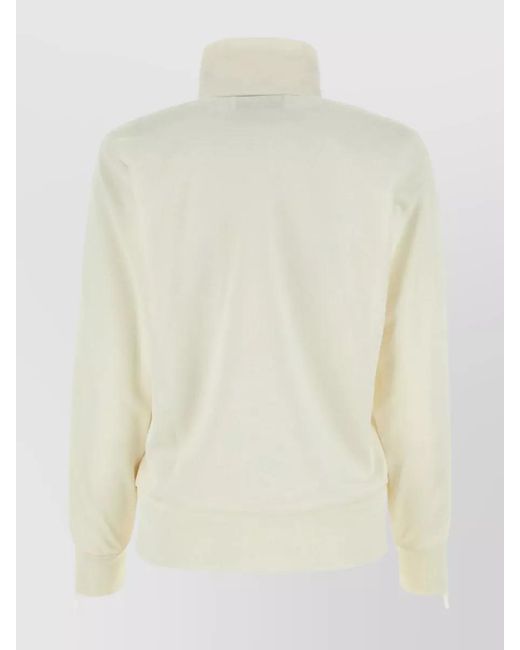 Golden Goose Deluxe Brand Natural Polyester Logo Star-Print Zip-Up Track Jacket