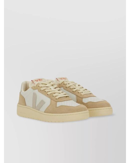 Veja Natural Leather Low-Top Sneakers