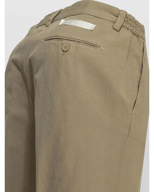 Briglia 1949 Green Tailored Shorts Belt Loops Elastic Waistband for men
