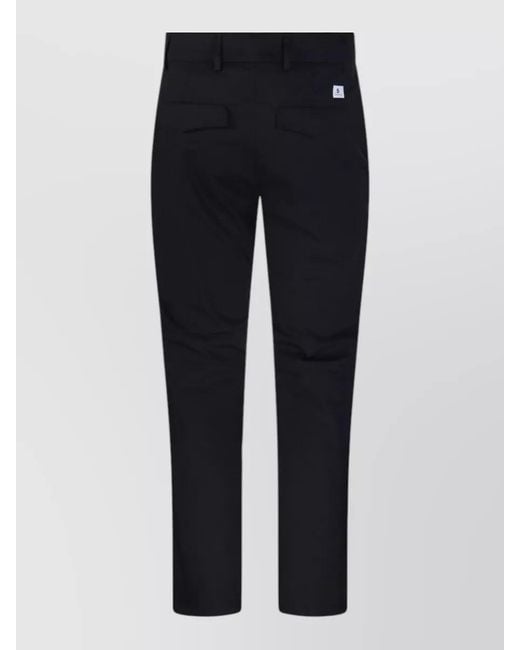 Department 5 Blue Cotton Tailored Trousers for men