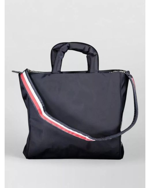 Tommy Hilfiger Blue Quilted Tote Bag