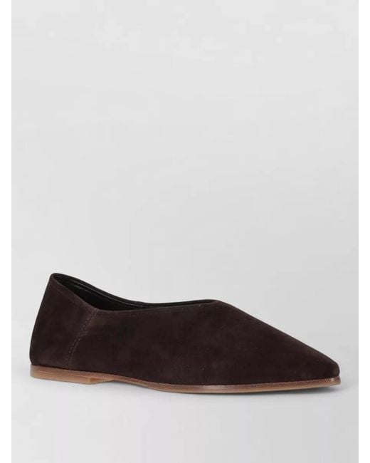 LA ROSE Multicolor Suede Babu Flat Sole Loafers