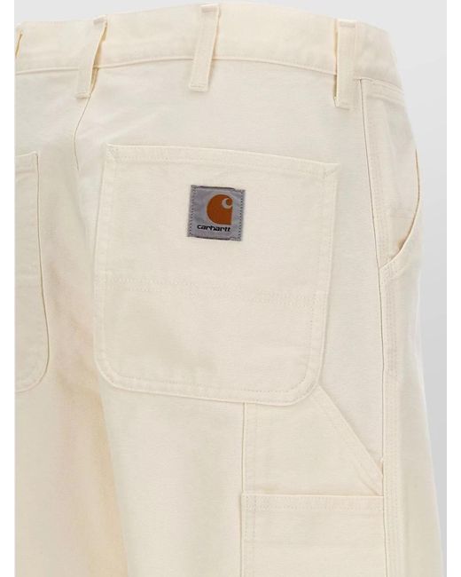 Carhartt White Straight-Leg Trousers for men