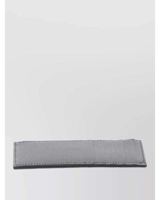 Saint Laurent Gray Leather Cardholder