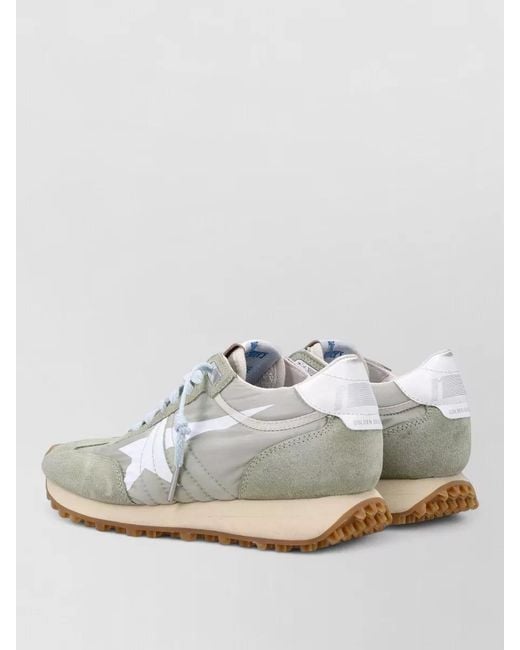 Golden Goose Deluxe Brand White Marathon Running Sneakers Retro Style Design