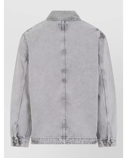 Carhartt Gray Double Layer Front Jacket Collared Design for men
