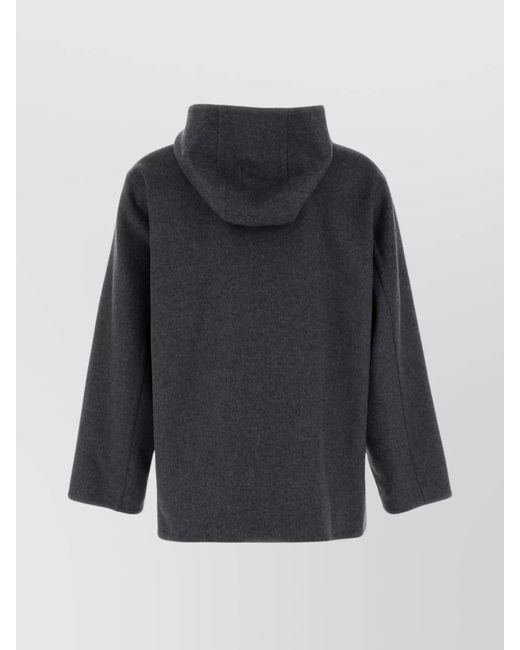 Bottega Veneta Gray Double Layer Hood Jacket for men