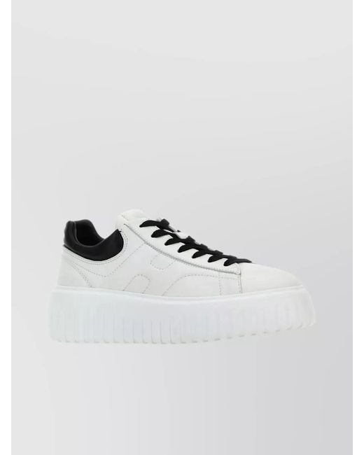 Hogan Metallic Nappa Leather Low-Top Sneakers