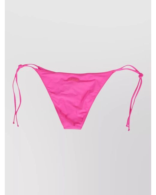 Mc2 Saint Barth Pink Low Rise Tie Side Bikini Bottom