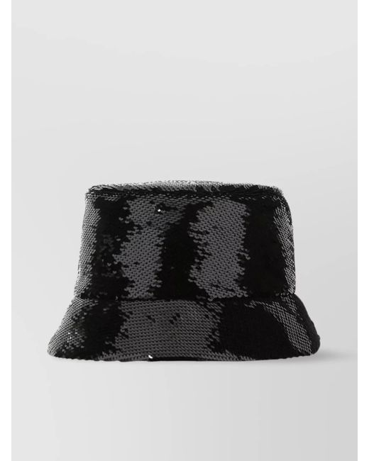 Prada Black Sequin Bucket Hat