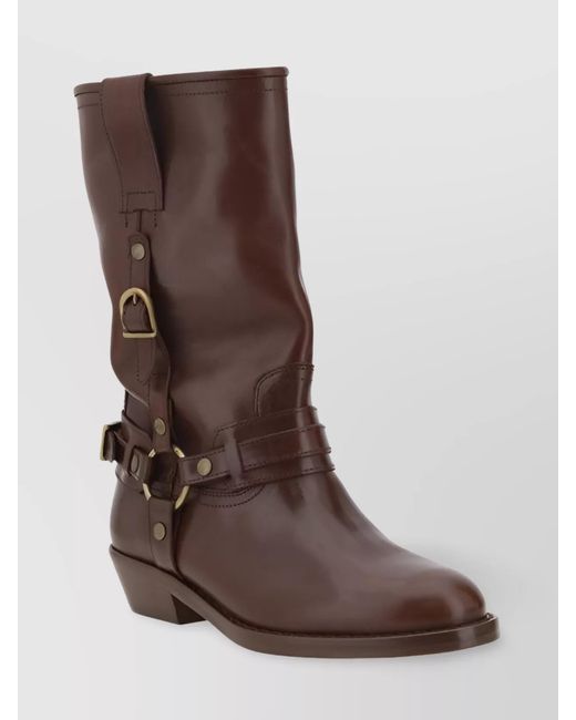 Isabel Marant Brown Leather Ankle Boots
