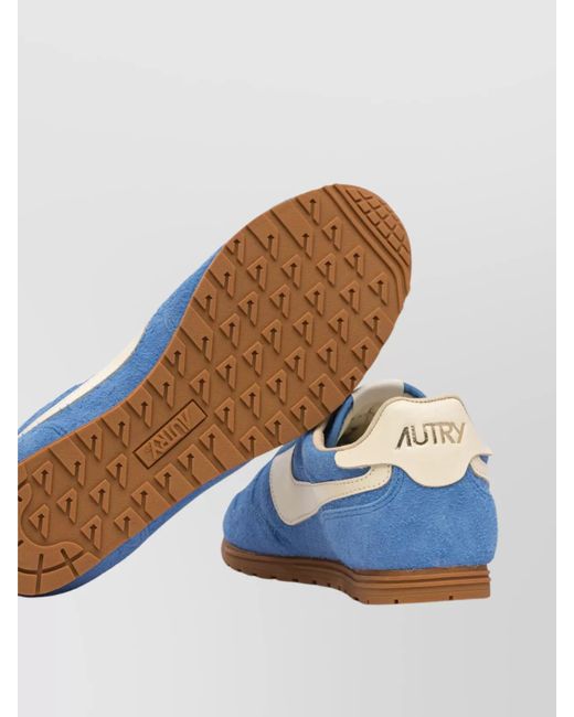 Autry Blue Suede Low-Top Sneakers for men