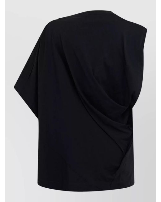 Vivienne Westwood Blue Oversized Asymmetric Cotton T-Shirt
