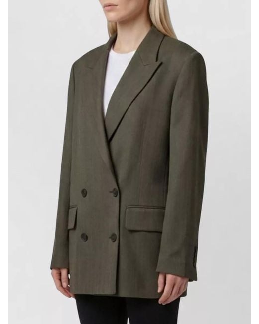 Golden Goose Deluxe Brand Green Double-Breasted Jacket