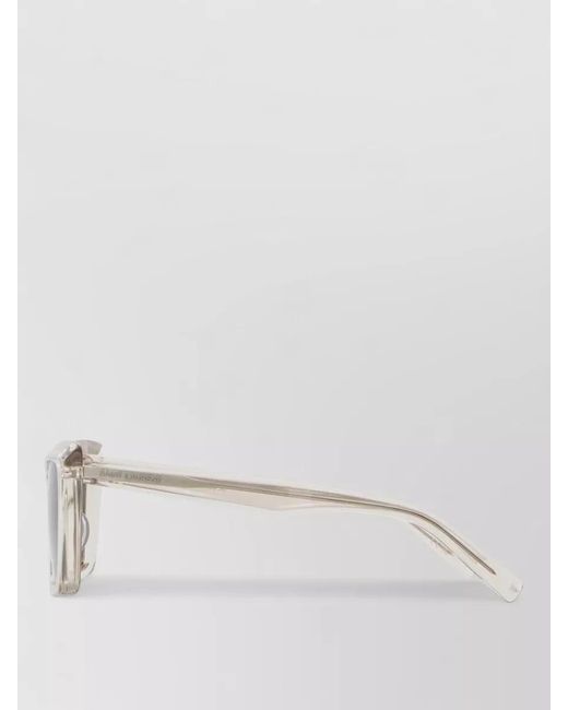 Saint Laurent Gray Acetate Sunglasses