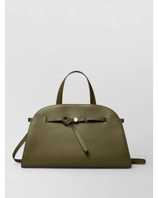 Tory Burch Green Romy Leather Tote Boston Bag Shoulder