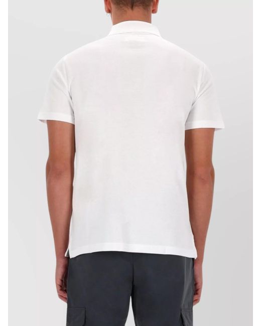 Versace Jeans Couture White Cotton Logo Polo Shirt for men