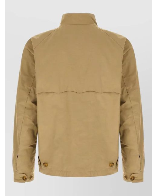 Baracuta Natural G4 High Collar Jacket Buttons Pockets Cuffs for men