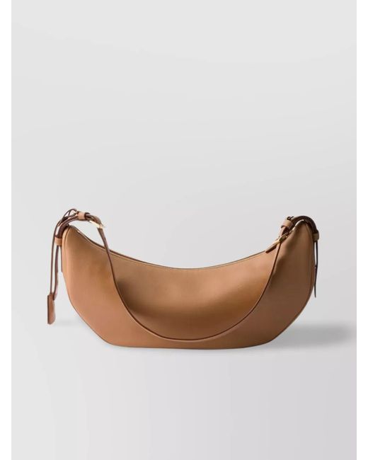 Prada Orange Na Leather Shoulder Bag
