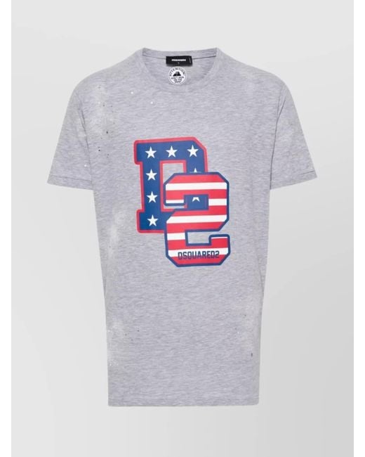 DSquared² Gray Muscle-Fit T-Shirt for men
