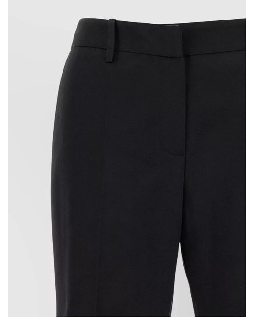 Magda Butrym Black Silk Flared Trousers
