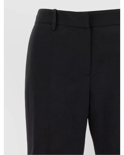 Magda Butrym Black Silk Flared Trousers