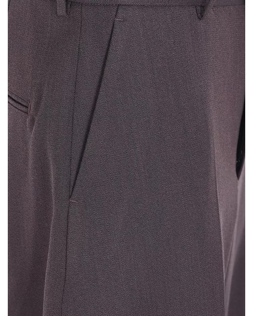 Studio Nicholson Blue Curved Leg Tailored Pant Belt Loops for men