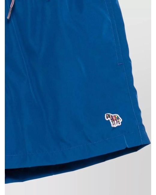 Paul Smith Blue Printed Swim Shorts for men