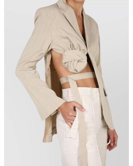 Jacquemus Natural Silk Blazer