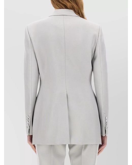 Tom Ford White Single-Breasted Tuxedo Blazer