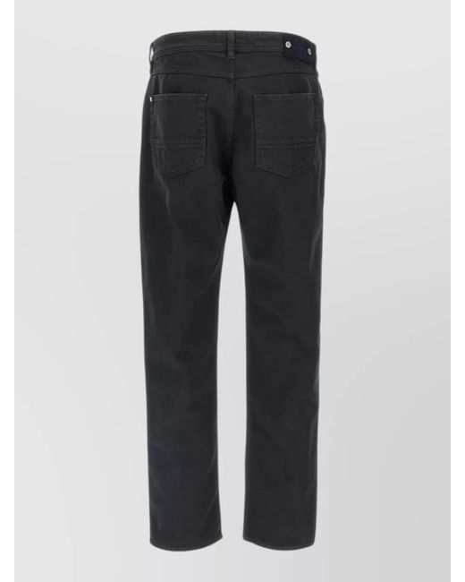 Stone Island Black Regular-Fit Straight-Leg Denim Jeans for men