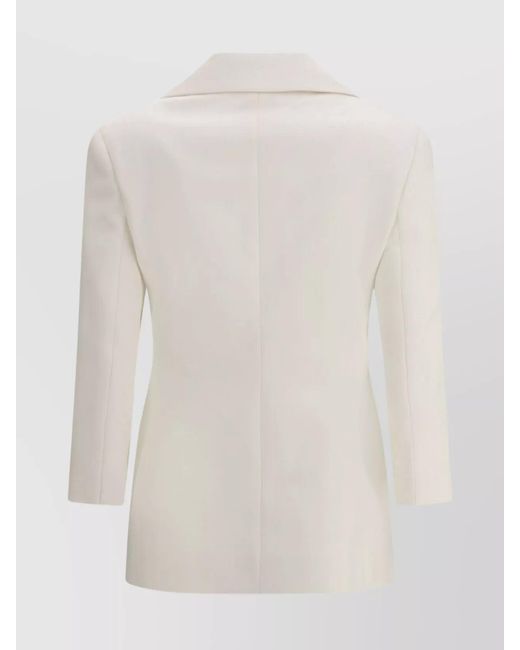 Givenchy White Wool Single-Breasted Blazer