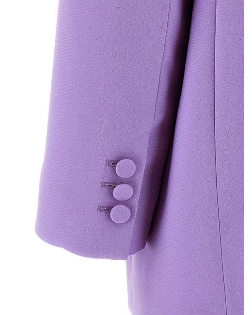 ANDAMANE Purple Single-Breasted Blazer