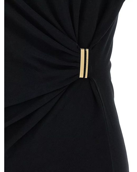 Pinko Black Mary T Shirt Tone Detail Ruched
