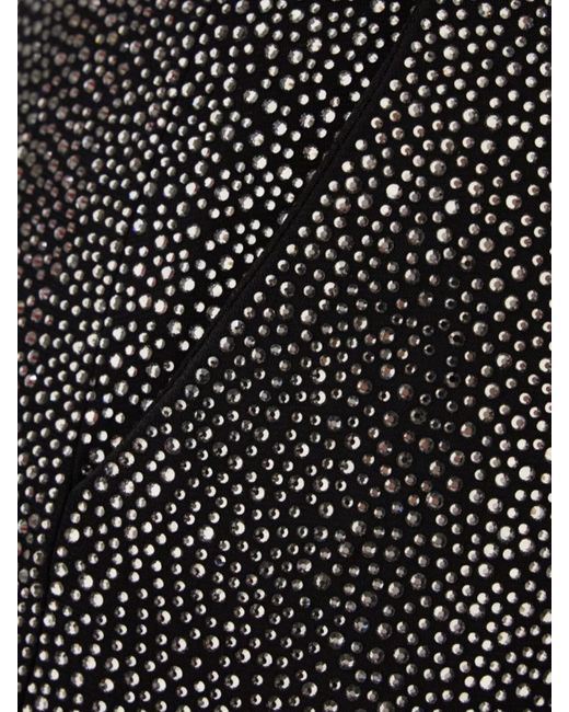 GIUSEPPE DI MORABITO Black Embellished Viscose Pencil Skirt