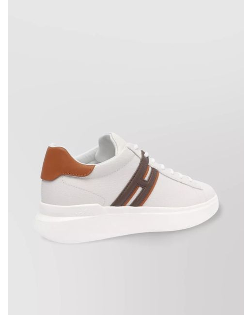 Hogan Multicolor Low Top Leather Sneakers With Contrasting Heel Tab for men