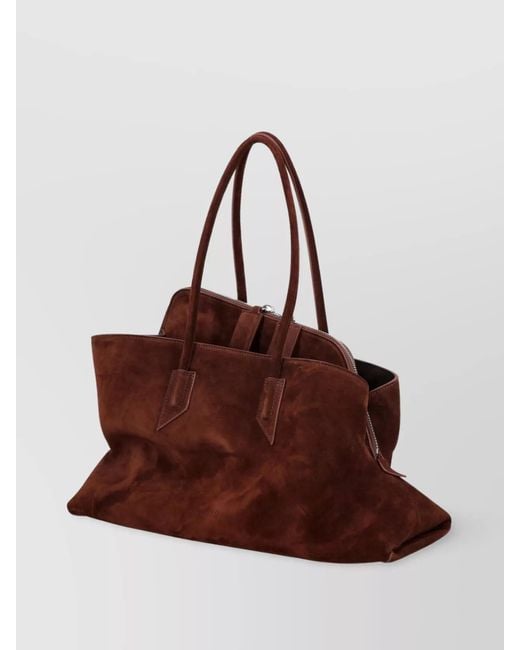 The Attico Brown Suede Tote Bag