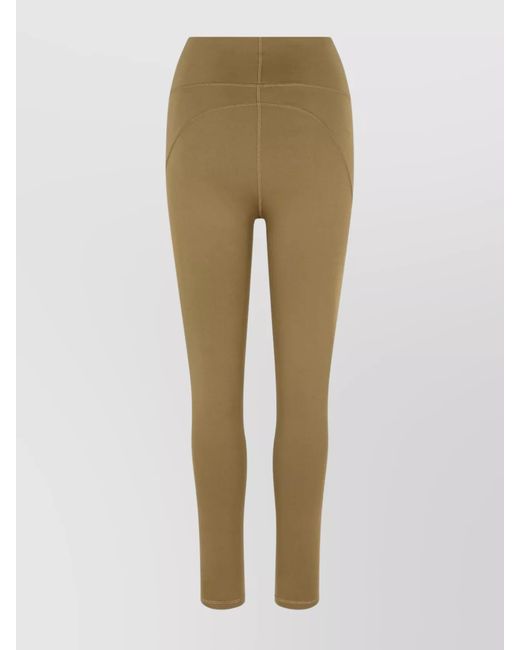 Adidas By Stella McCartney Natural High-Rise Logo Leggings