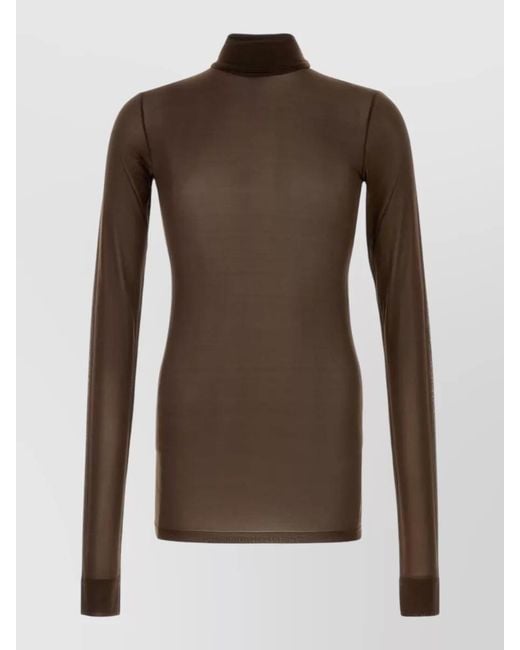 Saint Laurent Brown Jersey Shirt for men